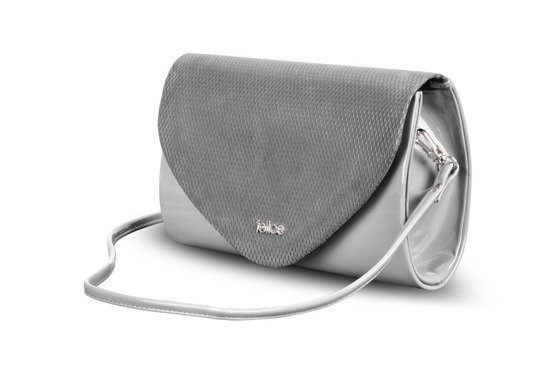 womens grey clutch bag