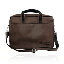 Brown shoulder laptop bag S13