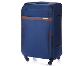 Large soft luggage L Solier STL1316 navy-brown