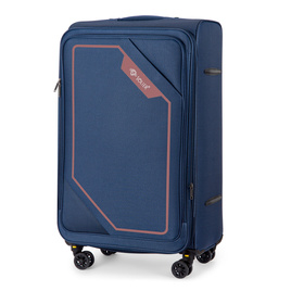 Large soft luggage XL 29'' Solier STL2240 navy-brown