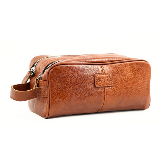 Elegant leather men's beauty bag SOLIER SZETLAND