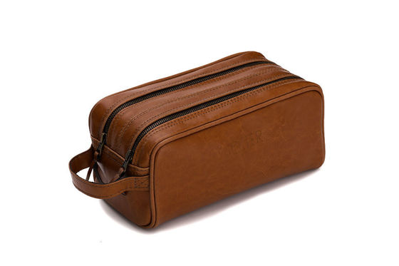 Elegant leather men's beauty bag SOLIER SZETLAND