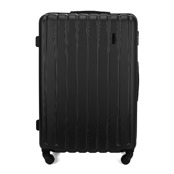 MEDIUM SUITCASE 22' STL902 ABS BLACK