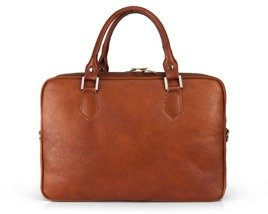 Genuine leather laptop bag Solier SL22 vintage brown