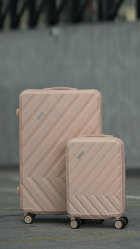 Walizka podróżna bardzo duża XXL twarda SOLIER KYOTO 1071 BEIGE 32'