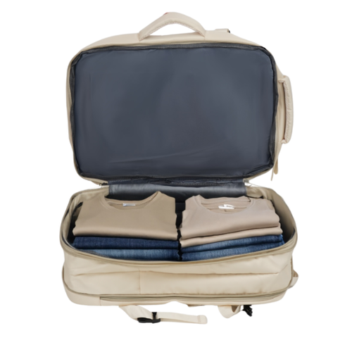 Plecak podróżny do samolotu Ryanair Wizzair lekki FV06 Noa beżowy