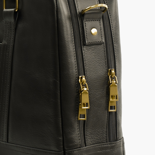 Brown leather shoulder laptop bag SL02 ABERDEEN