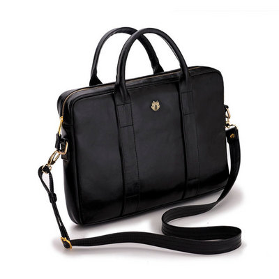 Elegant shoulder laptop bag Felice Gold Dulce