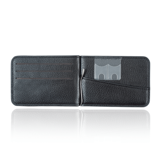 Portfel męski z zapinaną kieszonką SW37 BLACK