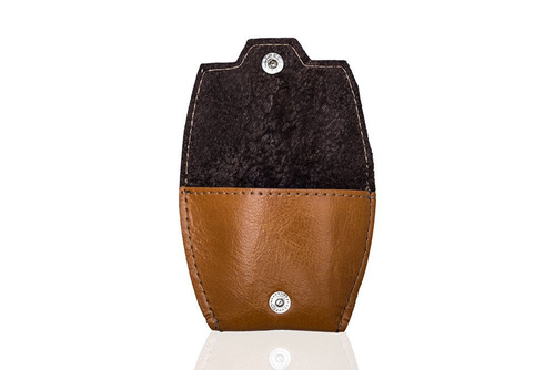 Leather men's coin wallet SOLIER SA10 CAMEL