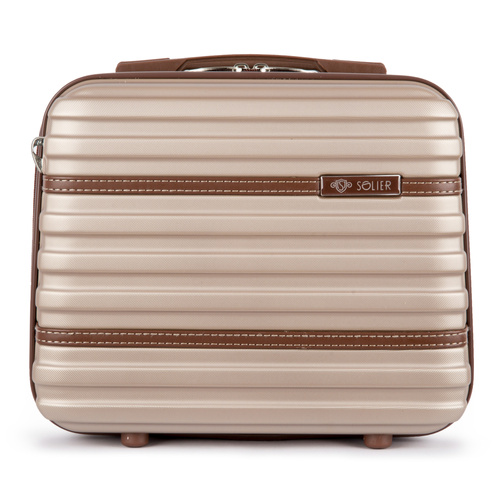 Cosmetic travel case ABS STL957 champagne