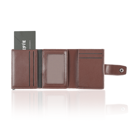 Portfel męski zapinany SW38 BROWN
