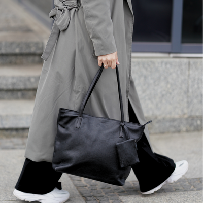 Damska skórzana torba na laptopa Dulce czerwona