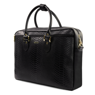 Genuine leather women's laptop bag Marina black