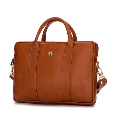 Elegant shoulder laptop bag Felice Gold Dulce