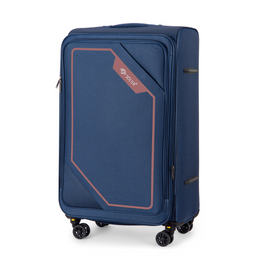 Medium soft luggage M 23'' Solier STL2240 navy-brown