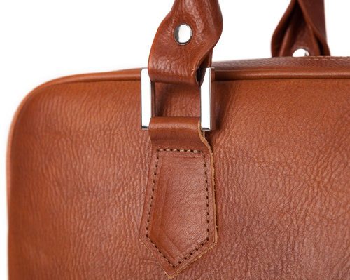 Genuine leather laptop bag Solier SL22 vintage brown