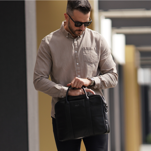 Skórzana męska torba na laptopa Solier SL20 EDYNBURG