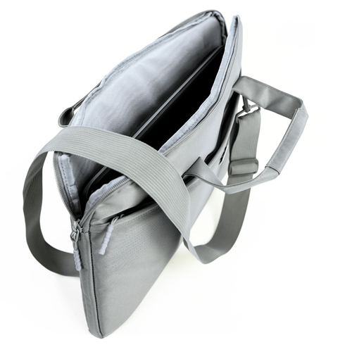 Torba na laptopa 15,6" materiałowa Solier SM01 Venga szara