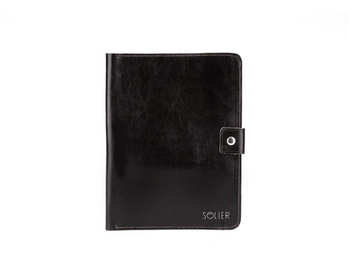 Genuine leather men's organiser Solier SA21 black