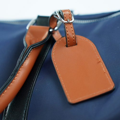 Duża torba podróżna weekendowa z nylonu Solier FB49 Barrley granatowa