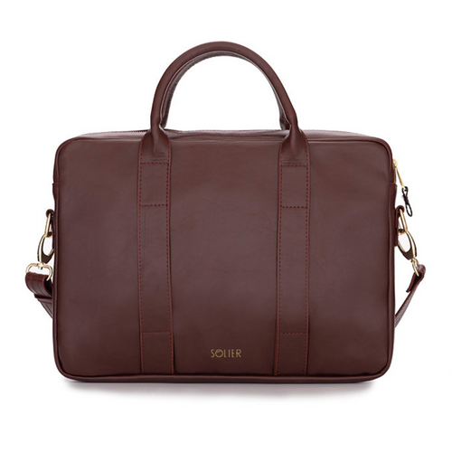 Elegant shoulder laptop bag Felice Gold Dulce