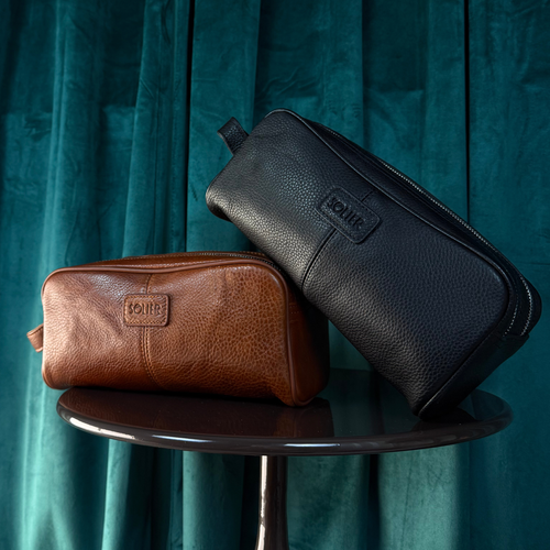 Elegancka skórzana kosmetyczka Solier SZETLAND