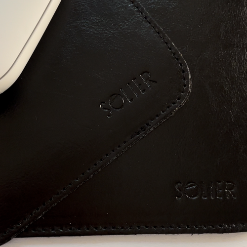 Genuine leather laptop pad Solier SA43 black