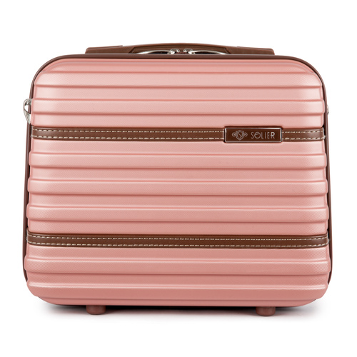 Cosmetic travel case ABS STL957 pink