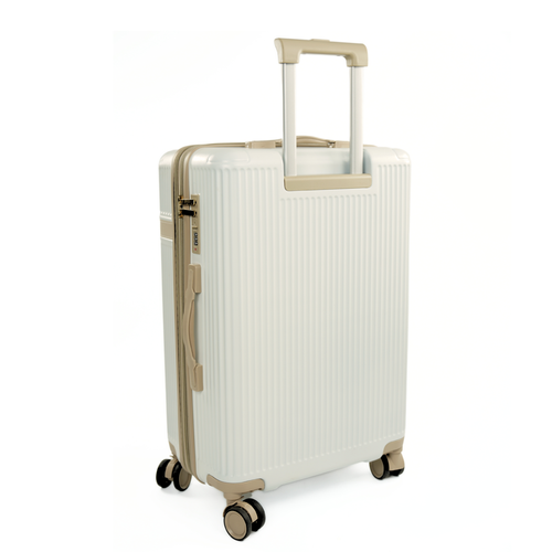 Walizka kabinowa podróżna mała Solier Nokiro 20' S - śmietankowy