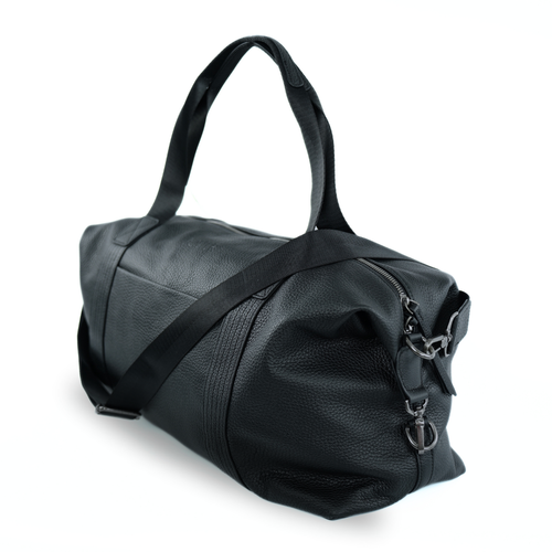 Skórzana torba weekendowa podróżna Solier SL39 Veran czarna