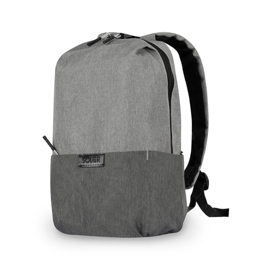 Travel backpack 9L Solier SV15 grey + dark grey