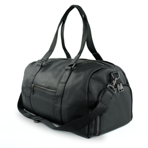 Skórzana torba weekendowa Solier SL40 Kellan czarna