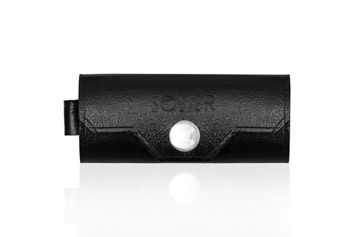 Leather men's key holder SOLIER SA11 BLACK