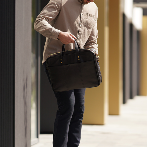 GENUINE LEATHER SHOULDER BAG SL05 NEWBRIDGE BROWN