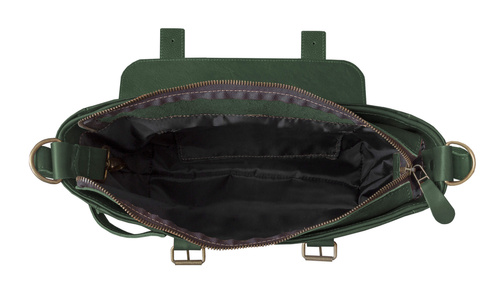 Genuine leather bicycle bag Assen SR02 green