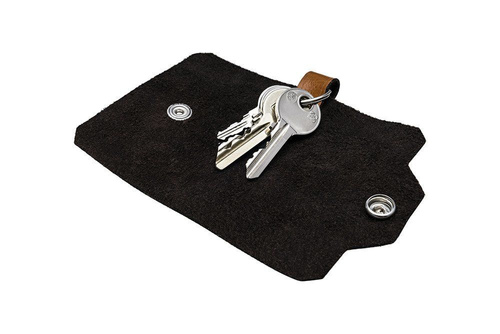 Leather men's key holder SOLIER SA11 CAMEL