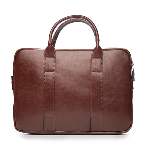 Maroon leather shoulder laptop bag SL20 EDYNBURG