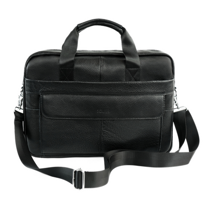 Męska torba skórzana na laptopa Solier SL46 DUNE  Czarna