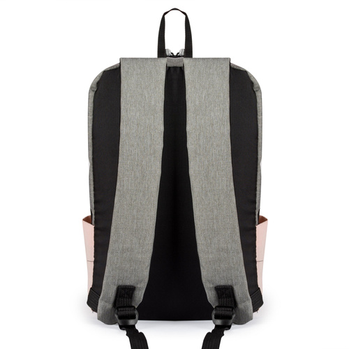 Travel backpack 9L Solier SV15 pink + grey