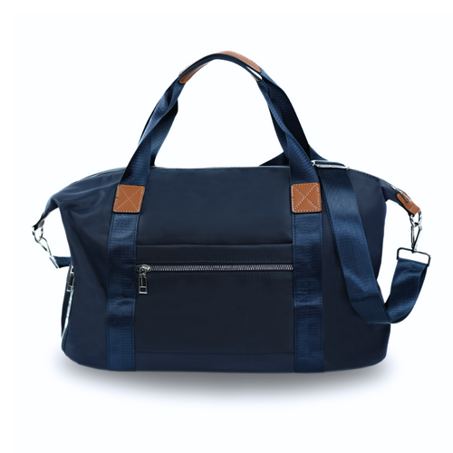 Duża weekendowa torba podróżna na ramię damska FB50 Lundra granatowa