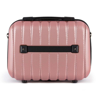 Cosmetic travel case ABS STL902 pink