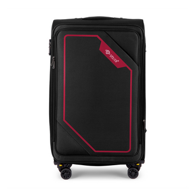 Medium soft luggage M 23'' Solier STL2240 black-red 