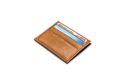 Slim leather men's wallet card holder SOLIER SA13