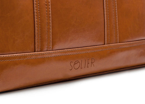 Men's leather shoulder laptop bag SL02 ABERDEEN