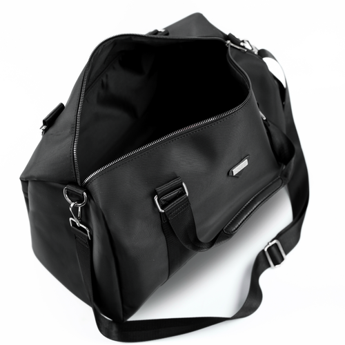 Nylonowa torba podróżna damska weekendowa Solier FB51 Rimma czarna