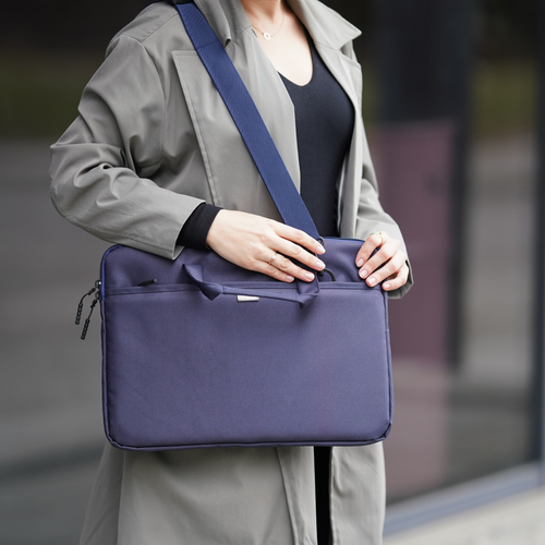 Torba na laptopa 15,6" materiałowa Solier SM01 Venga niebieska