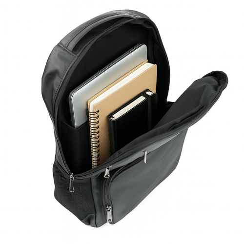 Czarny plecak ze skóry ekologicznej SV18 Koa