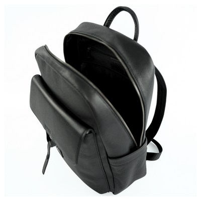 Skórzany elegancki plecak na laptopa 13" Solier FV05 Sanna czarny