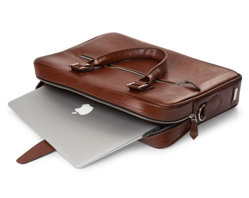 Laptop bag Solier SL23 vintage brown